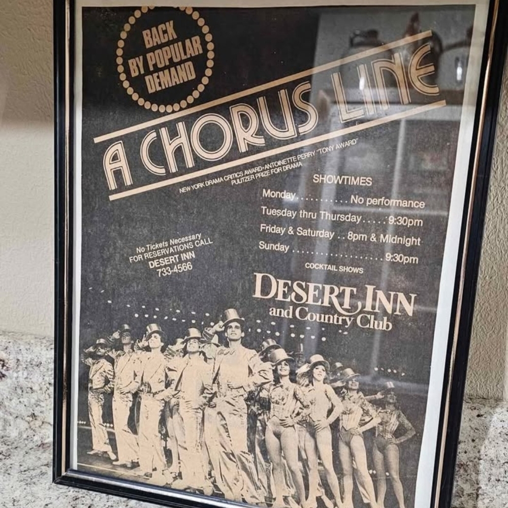 A Chorus Line Framed Poster/Flyer